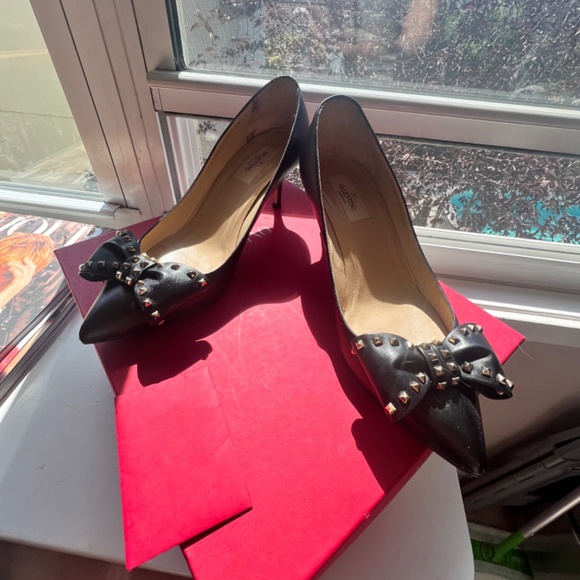 Valentino Rock Stud Kitten Heels - Picture 2 of 13